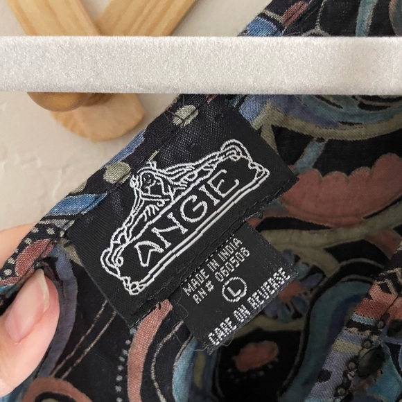 Angie One Shoulder Bohemian Dress Large Kimoni Sleeve Cut Out shoulder - Picture 4 of 8